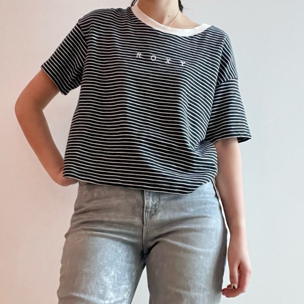 NWT Roxy Infinity Is Beautiful B Striped T-Shirt - S